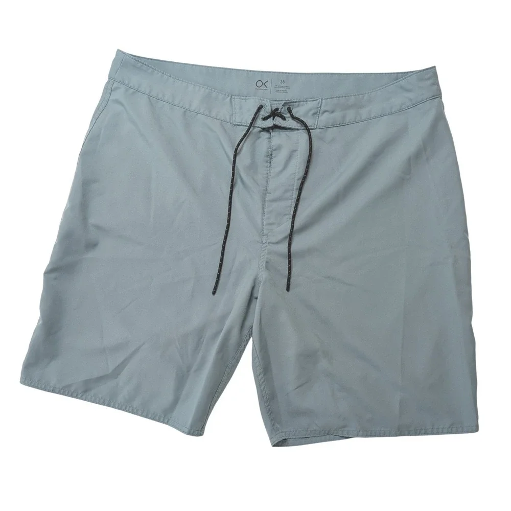 Outerknown Apex Board Shorts Men's 38‎ Blue Gray Kelly Slater Swim Trunks 8.5